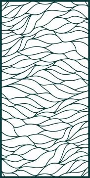 Decorative vector panel for cnc cutting. for interior partition Stock Illustration