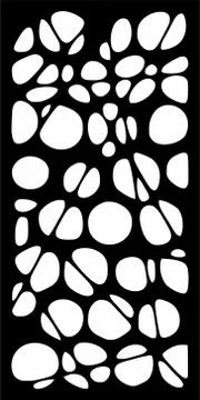 Decorative vector panel for cnc cutting. for interior partition Stock Illustration