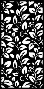 Decorative vector panel for cnc cutting. for interior partition Stock Illustration