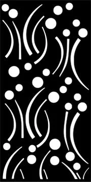 Decorative vector panel for cnc cutting. for interior partition Stock Illustration