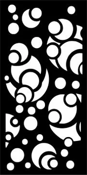 Decorative vector panel for cnc cutting. for interior partition Stock Illustration