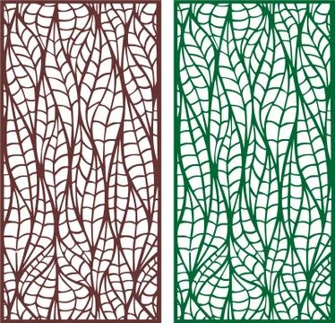 Decorative vector panel for cnc cutting. for interior partition Stock Illustration