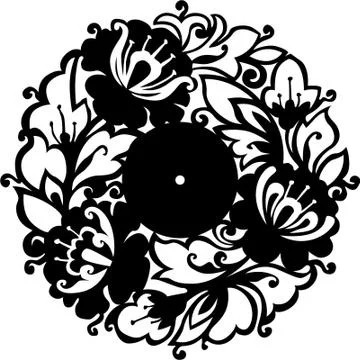 Decorative vector panel for cnc cutting. for interior partition Stock Illustration