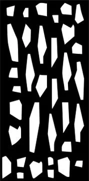 Decorative vector panel for cnc cutting. for interior partition Stock Illustration