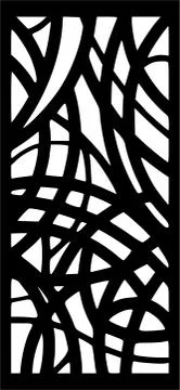 Decorative vector panel for cnc cutting. for interior partition Stock Illustration