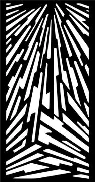 Decorative vector panel for cnc cutting. for interior partition Stock Illustration