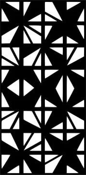 Decorative vector panel for cnc cutting. for interior partition Stock Illustration