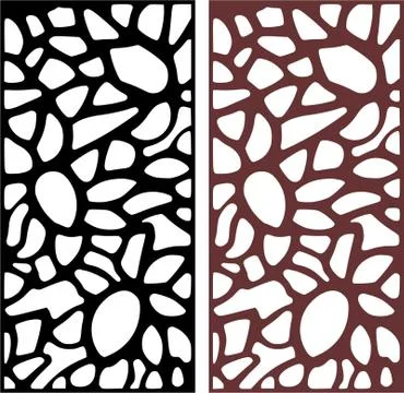 Decorative vector panel for cnc cutting. for interior partition Illustrazione stock