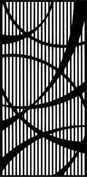 Decorative vector panel for cnc cutting. for interior partition イラスト素材