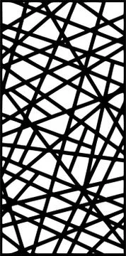 Decorative vector panel for cnc cutting. for interior partition Stock Illustration