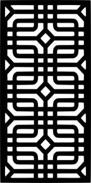 Decorative vector panel for cnc cutting. for interior partition Stock Illustration