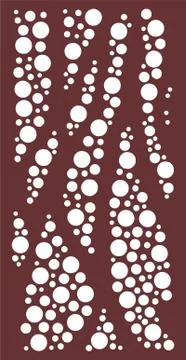 Decorative vector panel for cnc cutting. for interior partition Stock Illustration