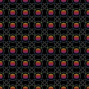 Decorative vector seamless background - abstract kaleidoscopic pattern Stock Illustration