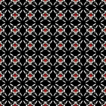 Decorative vector seamless background - abstract kaleidoscopic pattern Stock Illustration