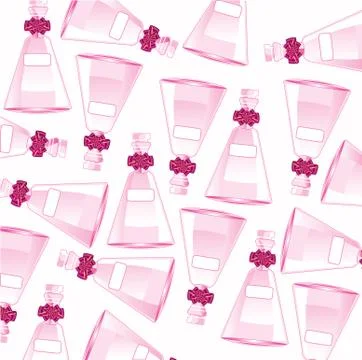 Decorative vial with bow Stock-Illustration