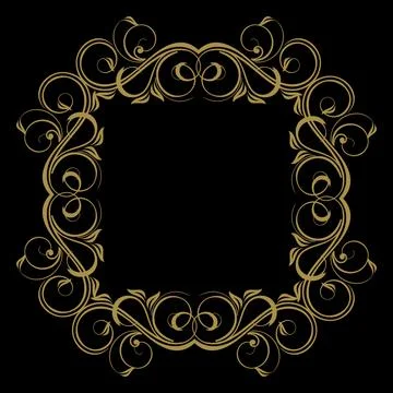 Decorative vintage border Illustrazione stock