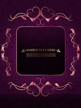 Decorative vintage frame Stock Illustration