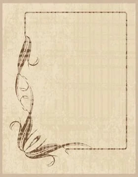 Decorative vintage frame. Stock Illustration