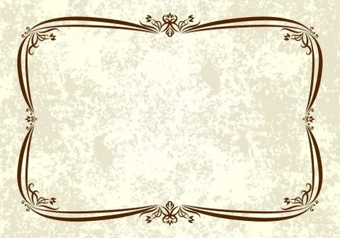 Decorative vintage frame. Stock Illustration