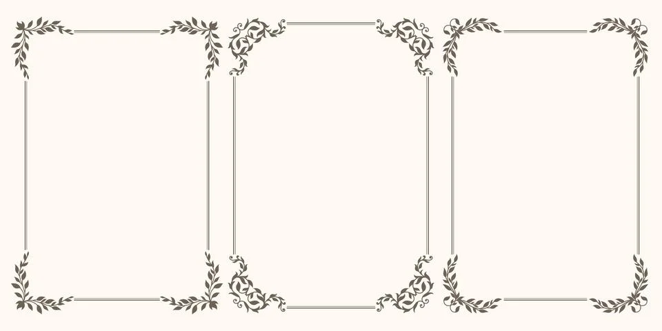Decorative vintage frame Stock Illustration