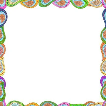 Decorative vintage frames and borders. Vector illustration. Illustration in gree イラスト素材