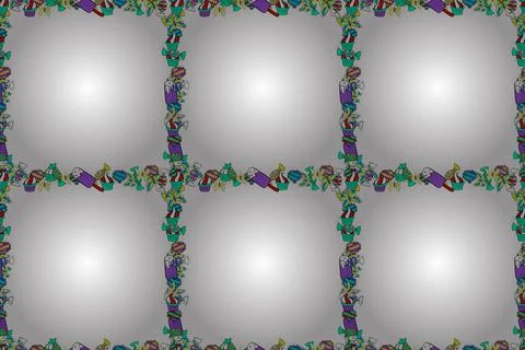 Decorative vintage frames and borders. Border design is pattern in doodles art s Stock Illustration