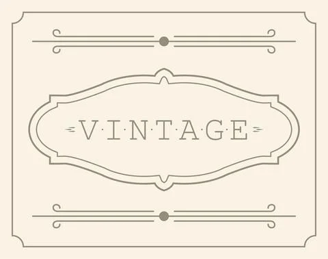 Decorative vintage frames borders backgrounds rectangle proportions set 5 vector Illustrazione stock