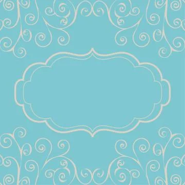 Decorative vintage pattern text background Stock Illustration