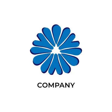 Decorative vortex logo design template isolated on white background. Abstra.. Illustrazione stock