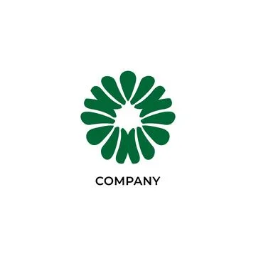 Decorative vortex logo design template isolated on white background. Abstra.. Illustrazione stock