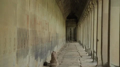 Decorative Wall and Pillars Stock Footage 42382836