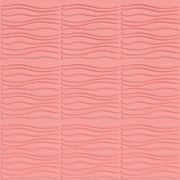 Decorative wall background or texture 3d illustration Illustrazione stock