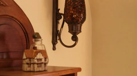 Decorative Wall Lamp Stock Footage 40811017