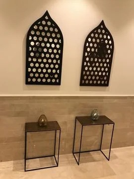 Decorative wall in the museum Stock Photos