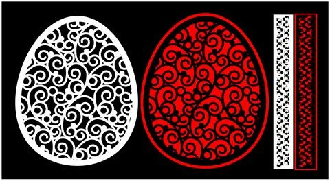 Decorative wall panels set Jali design CNC pattern, Stock Illustration