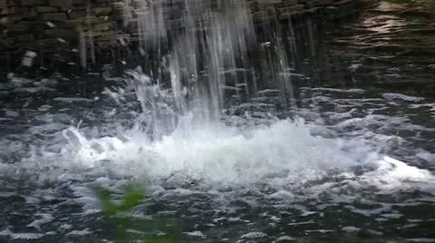Decorative waterfall Stock Footage 11250781