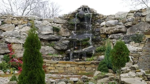 Decorative waterfall Video stock 82394107