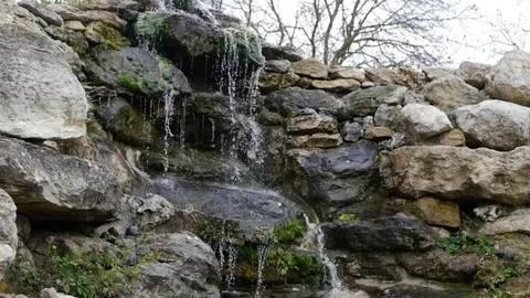 Decorative waterfall Video stock 82394230