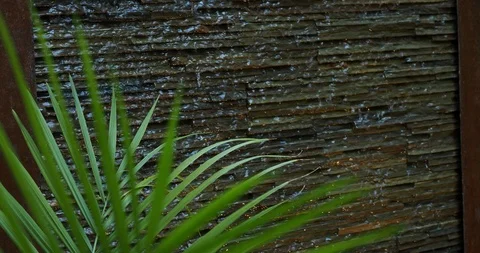 Decorative waterfall Stock Footage 123741802