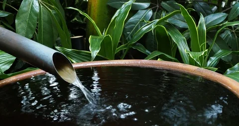 Decorative waterfall Stock Footage 123742772