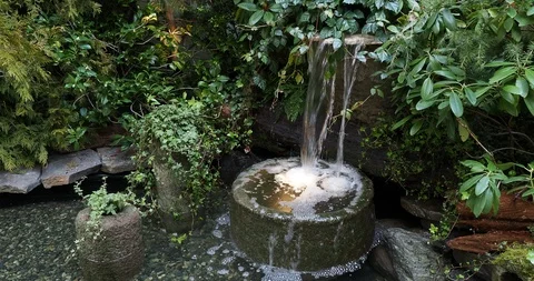 Decorative waterfall Stock Footage 123742982