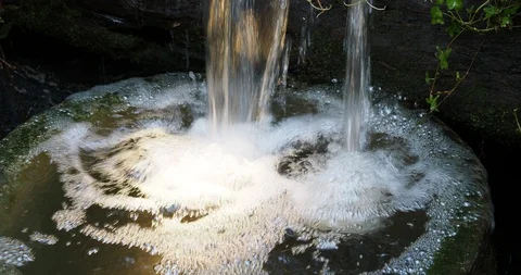 Decorative waterfall Stock Footage 123743070