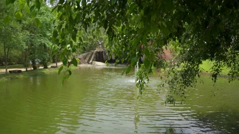 Decorative waterfall. Video stock 238394866