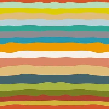 Decorative wave texture in shabby chic color. Seamless retro art.   Stock Illustration