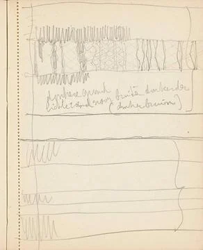 Decorative weaving pattern. Leaf 31 Recto from a sketchbook with 60 sheets... Stock Photos