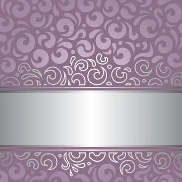 Decorative wedding violet vector background design Stock Illustration