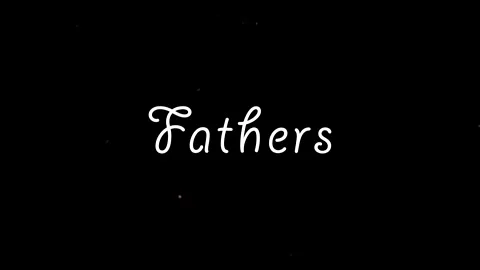 Decorative white cursive handwritten typography spelling out the word fathe.. Stock Footage 343575741