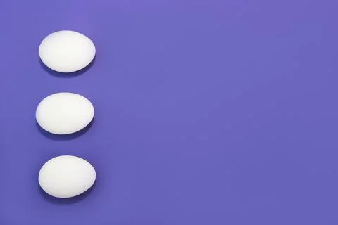 Decorative white festive easter eggs Stock Photos