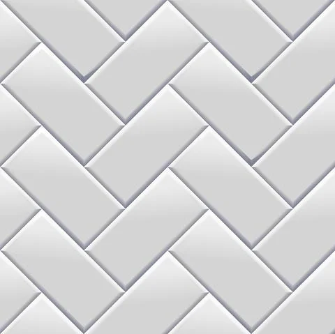 Decorative white tile Stock Illustration