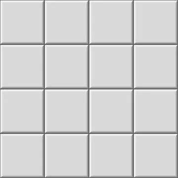 Decorative white tile Illustrazione stock